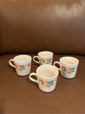 Corelle “Abundance” Stoneware Coffee Mugs